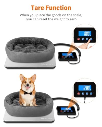 Shipping Scale 0.5oz-440lb High Accuracy Postal Digital Weight Luggage Scale for Packages Warehouse Home Small Business Pet Food Mail - Thumbnail 6