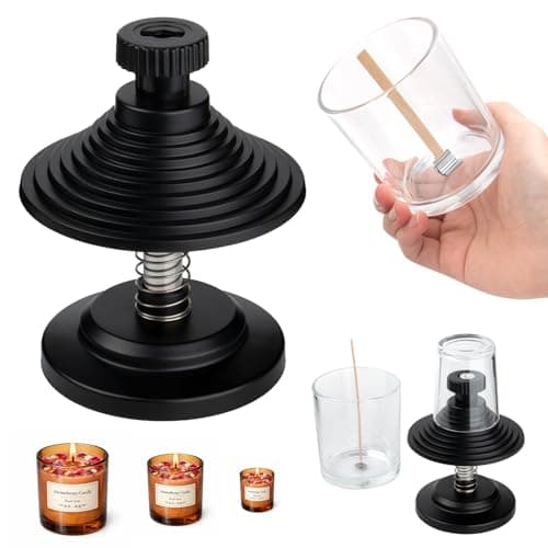 HOUSEASSIST Candle Wick Centering Tool, Adjustable Wick Holder for Candle Making - Keeps Wicks Straight & Centered, Fits Most Candle Jars with 1.57-3.94 Inch Diameter（No Wax Melting Pot） - Image 1