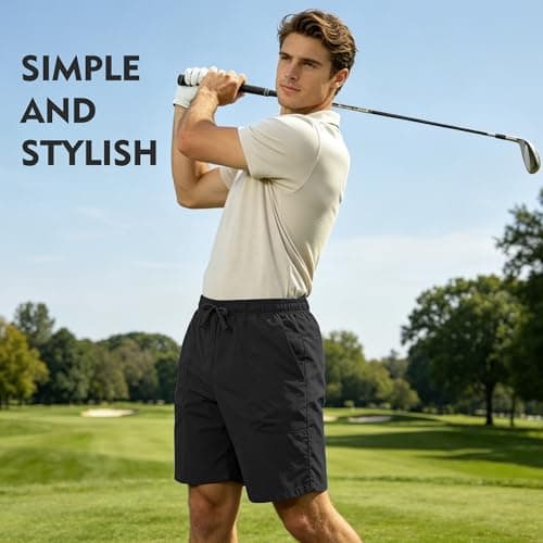 EMPTYPOP Mens Athletic Shorts with Pockets Lightweight Workout Shorts Quick Dry Basketball Shorts for Gym Running Golf Sports Black - Thumbnail 3