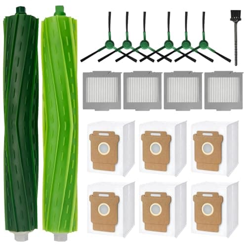 705 Vac Replacement Parts for iRobot Roomba Max 705 Vac/Plus 504 Vac Robot Vacuum, for Roomba Max 705 Accessories Kit: 2 Main Brush, 6 Side Brush, 6 Dust Bag, 4 Filter(Only Vac, Not for Combo) - Image 1