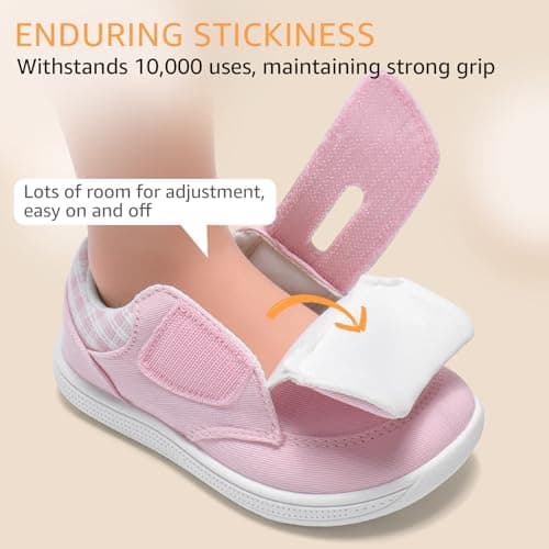 STQ KIDS Toddler Wide Toe Box Shoes Barefoot Shoe Girls Kids Walking Girl Sneakers Non-Slip Lightweight Comfortable First Walking Tennis Outdoor Activities Water Pink Little Kid Size 11 - Thumbnail 6