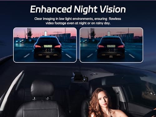 Pelsee P1 Duo 4K Dash Cam Front and Rear, 64GB SD Card, 4K+1080P Dual Dash Camera for Cars, Wi-Fi & App Control, 1.5’’IPS Display Car Camera, Voice Control, Night Vision, 24H Parking Mode, G-Sensor - Thumbnail 5