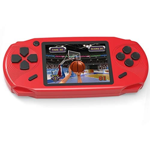 Beijue 16 Bit Handheld Games for Kids Preloaded 220 Retro Video Games with 3.0'' Large Screen Portable Rechargeable Electronic Gaming Player Toy Gifts for Boys Girls (Red)