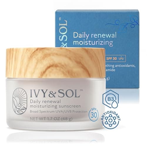 Ivy & Sol Face Moisturizer with Broad Spectrum SPF 30 | Lightweight Daily Moisturizer | Hydrating, Non-Greasy, Radiant Finish | With Niacinamide & Ceramides | 1.7 oz - Image 1