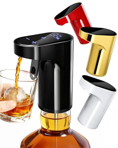 Fathers Day Gift | World Cup Viewing Party Supplies,Electric Whiskey & Cocktail Dispenser-Smart Pouring, Adjustable 1‑999ml Dosing, Rechargeable Battery, Ideal for Home Bars & Enthusiasts (Black)