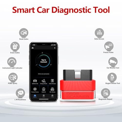 Tabscan OBD2 Scanner Bluetooth for Benz, No Subscription Fee, Car Scanner Diagnostic Tool for iOS & Android, Wireless Scan Tool and Code Reader with Liva Data, DTC Lookup and Customization Function - Thumbnail 2