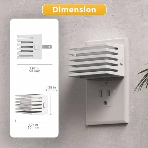 L LOHAS LED Night Lights Plug into Wall, 2 Pack Modern Night Light with Dusk to Dawn Sensor, Dimmable Plug in Night Light, Adjustable Brightness, 5000K White for Bedroom Bathroom Hallway - Thumbnail 6