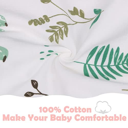 2 Pack Transition Swaddle with 2 Way Zipper, 2 in 1 Arms in/Out Transitional Arms Up Swaddle, 100% Cotton Newborn Swaddles Zipper Swaddles Baby Swaddling Sack Sleep Sack 0-3 Months, Flamingo & Bear - Thumbnail 5