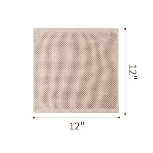 LikGuest Cotton Dish Towels 6 Pack,12x12 Inch – Super Absorbent, Quick-Dry & Reusable Kitchen Cleaning Cloths, Lint-Free Washable Towels for Dishes, Glass & Household Use(Beige) - Thumbnail 2