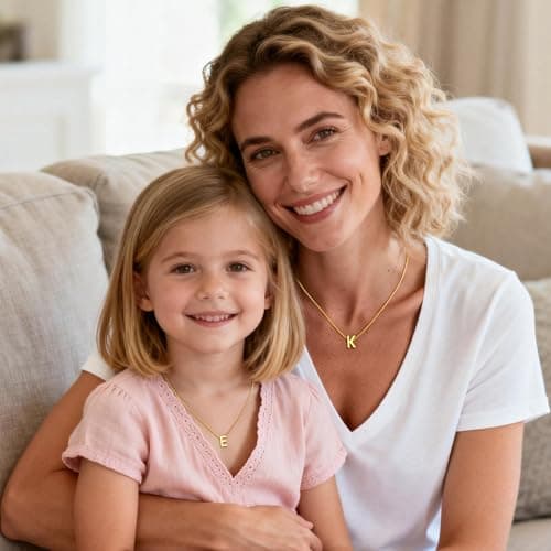 Decholly Teen Girl Gifts Trendy Stuff, Dainty Initial M Necklaces for Girls Women Teen Girl Gifts Trendy Stuff 5 6 7 8 9 10 11 12 13 14 15 16 Year Old Girls Daughter Sister - Thumbnail 4