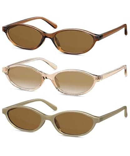 OUKEMAX Retro Cat Eye Sunglasses for Women – UV400 Protection, Lightweight Square Frame Shades for Travel, Driving, and Everyday Style - Image 1