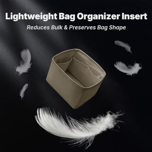 KINGS IN BAG Satin Purse Organizer for Picotin 18, Etoupe grey - Thumbnail 3