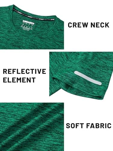TACVASEN Men's Athletic Shirts & Tees Workout Shirts for Men Short Sleeve Quick Dry Running Gym Dry Fit Shirts for Men Performance Tee Shirt Men - Thumbnail 5