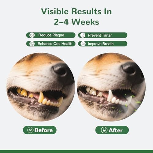 Vetriuntrix Dog Teeth Cleaning Powder, Dog Dental Powder for Tartar Remove & Plaque Off, Fresh Breath for Dogs with Natural Plant Blend, Enzymes and Probiotics, 150g - Thumbnail 3