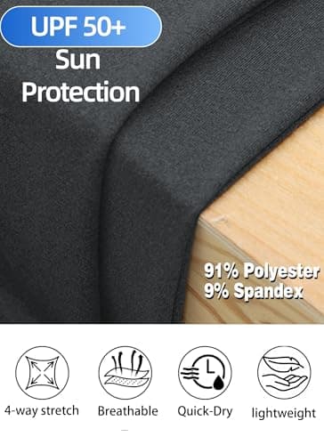 Mens 1/4 Zip Pullover Long Sleeve Shirts UPF 50+ Sun Protection Wicking Moisture Dry Fit Lightweight Sweatshirts Workout Gym Running Golf Casual Athletic Tops Dark Grey XL - Thumbnail 6