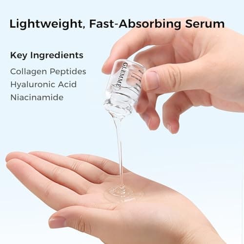 Micro Infusion System for Face & Neck Skin Care Dermabrasion Microneedling Derma Stamp 0.25mm with Peptides & Hyaluronic Acid Microneedling Serum - 6 Weeks Supply - Thumbnail 3