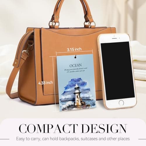 HOMELLAX Ocean Scented Sachet Bags - 12 Pack Drawer & Closet Freshener, Long Lasting Odor Eliminator for Wardrobes, Cars & Storage, Home Fragrance Air Freshener Sachets - Thumbnail 5