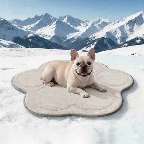 BECROWM Dog Cooling Mat Self Coolings Foldable Cooling Pad for Dog in Summer Coolings Mat for Dogs and Cats Machine Washable (Dog Paw, Medium-26 L x 23" W) - Image 1