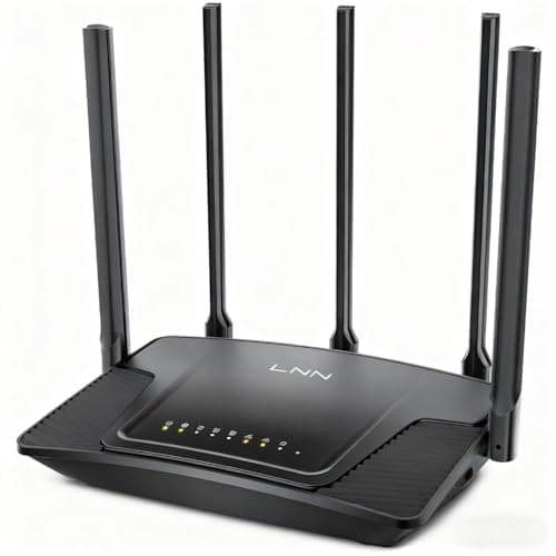 LNN 788 WiFi 6 Router AX3000 Speeds, Dual-Band Wireless Internet Router for Home, Up to 1800Mbps, 2000 Sq.Ft Coverage, 20+ Devices, 5 Antennas, WPA3, Parental Control, Easy Setup, FCC Certified - Image 1