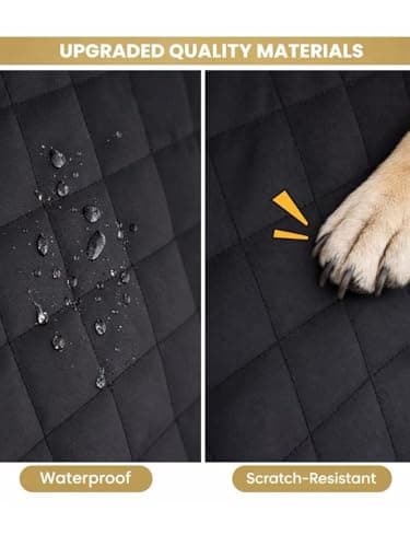ThermoHalo Waterproof SUV Dog Cargo Liner Mat - Heavy Duty Pet Seat Cover for SUV Sedan Van, Non-Slip Back Trunk Protector with Bumper Guard, Large Universal Fit (Black) (CHBX-D-01) - Thumbnail 6
