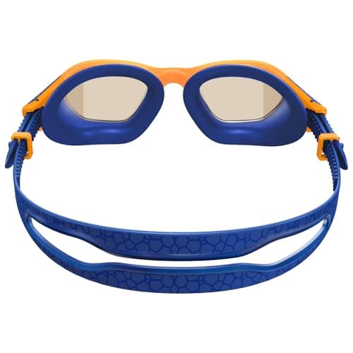 Whale Swim Goggles, HD Anti-Fog Goggles, Unisex | 100% UV Protection | Anti-Fog Design (Sunset Orange-Blue) - Thumbnail 3