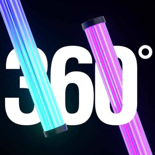 MIHEAL 360° RGB Light Bars LED TV Backlight with DIY Music Sync Modes Smart Bluetooth Control, 8 Scene Modes Color Light Bar for Room Decoration, Gaming, PC, TV … - Thumbnail 4