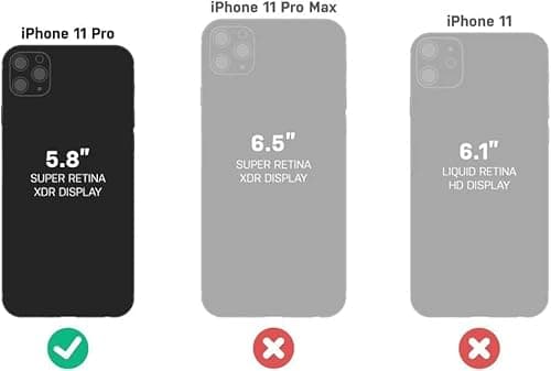 LOQUPE Designed for iPhone 11 pro Case, Heavy-Duty Tough Rugged Lightweight Slim Shockproof Protective Case for iPhone 11 pro 5.8 Inch,Women Girls,Cute Skull - Thumbnail 2