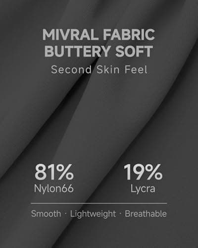 Buttery Soft Second-Skin High Waisted 7/8 Leggings for Women Dark Shadow - Thumbnail 3