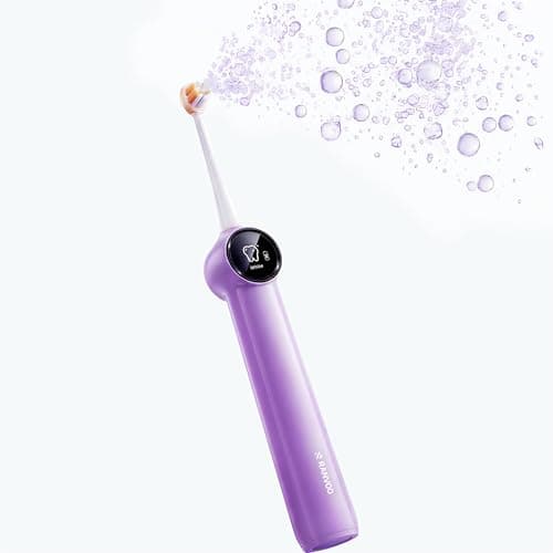 RANVOO AirJet X3 Extra [Max Interdental Clean] [Deep Cavity Defense] Electric Toothbrush, Orthodontic Braces Cleaning & Cavity Defense, Whitening & Gum Care, 60-Day Battery, Rechargeable Purple - Image 1