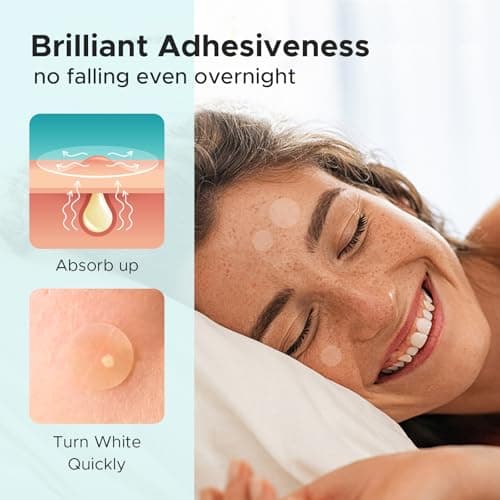 TKTK Pimple Patch Acne Patch, 4 Sizes 140 Patches Acne Absorbing Cover Patch, Hydrocolloid Invisible Acne Patches for Face Zit Patch Acne Dots Tea Tree, Calendula Oil - Thumbnail 3