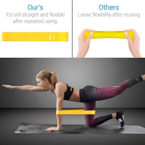 Resistance Bands for Working Out 6 Pack Resistance Bands for Arms,Elastic Pilates Flexbands for Physical Therapy Yoga, Stretch Exercice Loop Bands for Booty Legs - Thumbnail 3