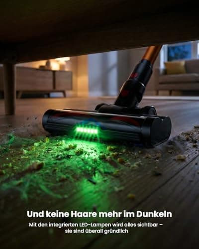 TVTAU Cordless Vacuum Cleaner,600W 50KPA 70Mins Runtime for Home, Self-Standing Stick Vacuum with LED Display, Anti-Tangle, 8-in-1 Lightweight Vacuum for Pet Hair, Carpet, Hard Floor - Thumbnail 6
