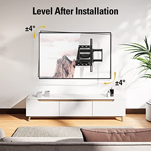 Mounting Dream UL Listed TV Wall Mount for Most 42-84 Inch TV, Full Motion, with Swivel and Tilt, TV Bracket with Articulating Dual Arms, Fits 16inch Studs, Max VESA 600X400 mm, 100 lbs,MD2617 - Thumbnail 4