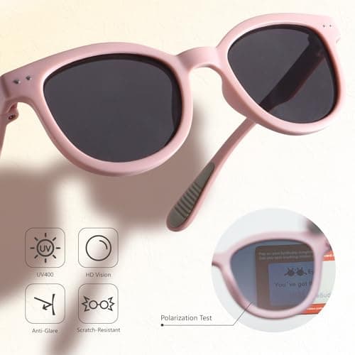 EYEBUDDY Kids Toddler Sunglasses Age 2-4/3-5 Boys Girls Polarized UV Protection Sun Glasses for Age 2-8 - Thumbnail 3