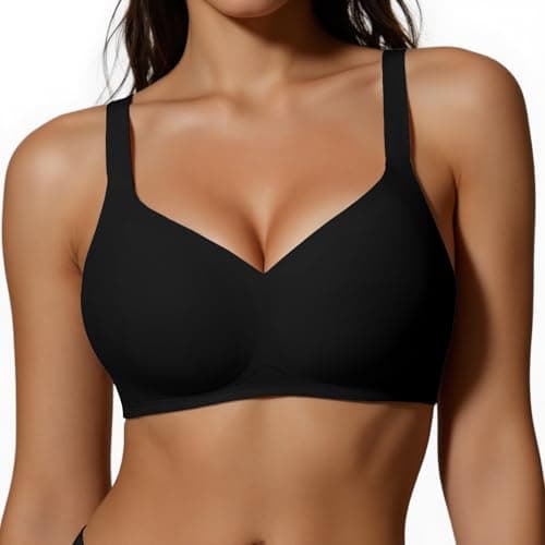 UIMERO 2026 Womens Wireless Bra Black - Image 1