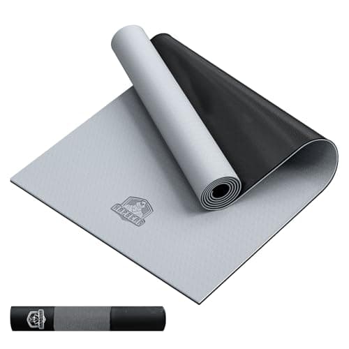 HAPBEAR Large Yoga Mat - 72"x36" Extra Wide Exercise Mat - 1/4" Thick Dual Color PVC | Anti-Slip Surface & High Cushioning - Ideal for Yoga, Pilates & Home Workouts - Bonus Mesh Bag - Image 1