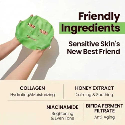 Meleell 7-Color Collagen Face Masks Skincare Set,Gentle for Sensitive Skin, Deep Hydrating Spa Facial Mask for Dry Skin, Bridesmaid & Birthday Gifts for Women, Teens, Kids-— Self-Care & Party Favors - Thumbnail 2