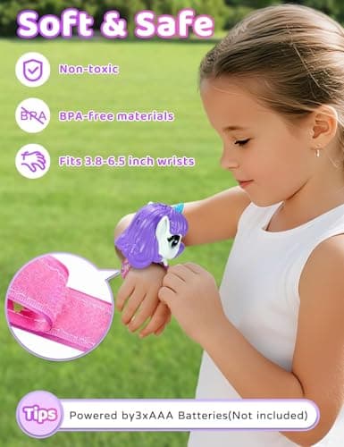 Vvinca Walkie Talkies for Kids 2 Pack -Unicorn Toys for Girls 3-12 Year Old Birthday Gift, 1000FT Long Range Camping Outdoor Games, Christmas Stocking Stuffers for Girls - Thumbnail 3