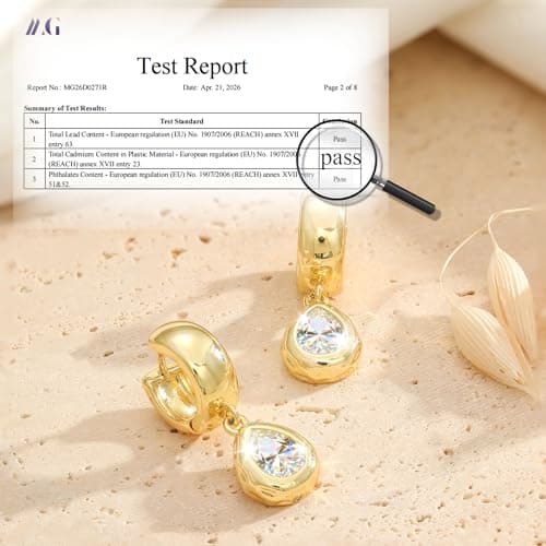 Gold Dangle Earrings Small Chunky Earrings for Women Trendy 14K Gold Plated Hypoallergenic Cute Thick Huggie Hoops Earring Jewelry for Women Gifts - Thumbnail 5
