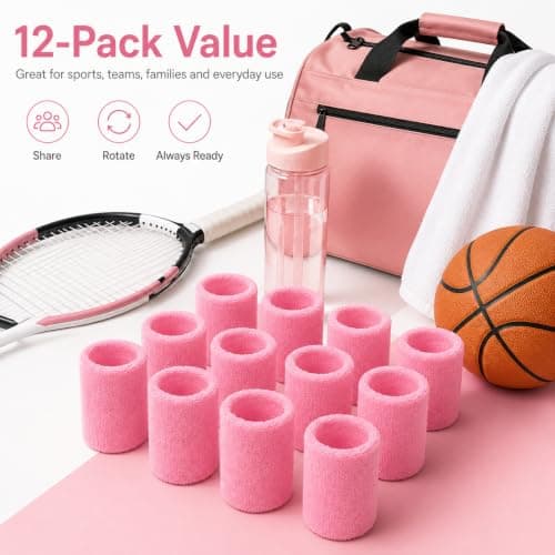 Zaptex Football Soccer Elastic Captain Armband Basketball Adjustable Player Bands (Pink) - Thumbnail 6