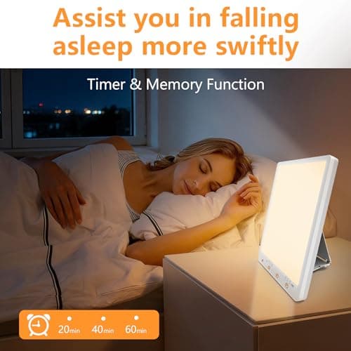 Beamhaus Light Therapy Lamp,10000 Lux Light Therapy Lamp -Full Spectrum Llight Therapy,3 Color Touch&Wall Mountable Daylight Therapy Lamp,Sunlight Lamp with Memory Function for Home & Office - Thumbnail 6