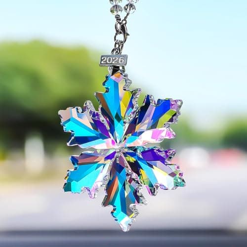 2026 Christmas Ornaments, Crystal Snowflake Ornaments, Pretty Beautiful - Thumbnail 4