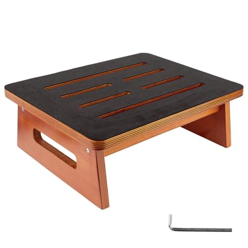 Landrip Step Stool for Adults Seniors with Non-Slip Rubber Stepping Surface, Heavy Duty Wooden Step Stool, Bed Steps for High Beds, Bathroom, Bedroom, Kitchen & Kids Bedside Support - Image 1