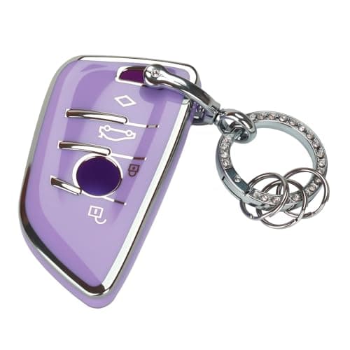 YUBOWEL for BMW Key Fob Cover,fit for BMW 2 5 6 7 Series X1 X2 X3 X5 X6 X7 series | Premium Soft TPU Key Fob Holder