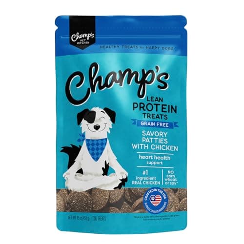 CHAMPS Heart Support Soft Dog Treats — Taurine + Omega‑3s • Real Chicken • Grain-Free • 27% Protein — 16 oz