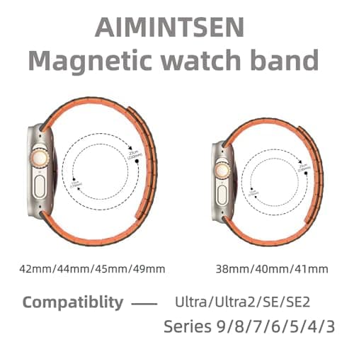 Magnetic watchband Compatible with Apple Watch Ultra 3/2/1 Band 42mm 41mm 40mm 38mm Sport Silicone Replacement Wristband Strong Magnet link for iWatch Series 11/10/9/8/7/6/5/4/3/2/1 SE 3/2/1,Blue - Thumbnail 5