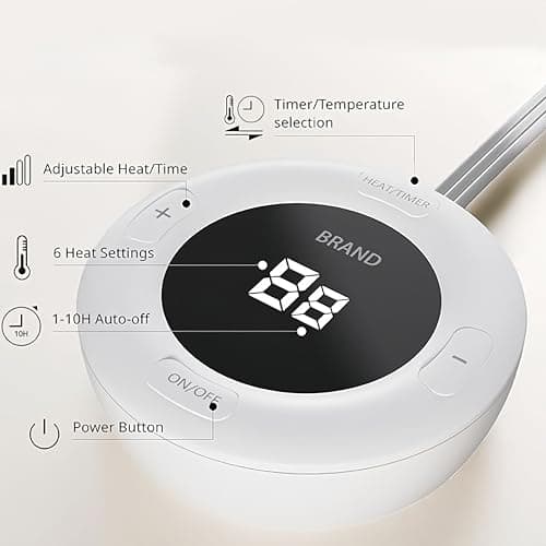 Gotcozy Heated Mattress Pad King Size Dual Control - Electric Mattress Pad Fit up to 15‘’ with 6 Heat Setting & 10 Hour Auto Off ETL Certified Machine Washable(Blue) - Thumbnail 2