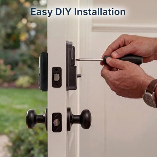RUIKANG POWER Keyless Entry Door Lock, Smart Deadbolt with Keypad, Electronic Deadbolt with 200 User Codes & 4 Backup Keys, Auto-Lock Smart Door Lock for Front Door, Easy DIY Installation - Thumbnail 5
