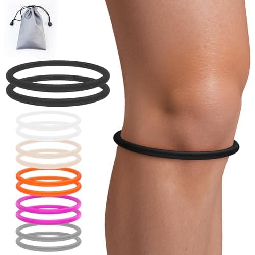 teyy 2PCS Patellar Tendon Support Strap for Knee Pain Relief (Black)