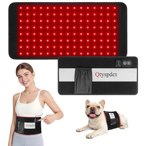 Red Light Therapy for Body, 660nm 850nm Triple Chip LED 16" Infrared Red Light Therapy Pad Belt Wrap for Neck Shoulder Stomach Waist Back Knee Muscle - Image 1